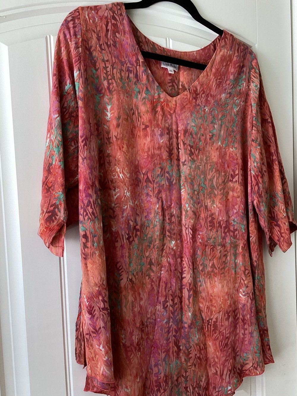 Lost River Bright Colorful V-Neck Tunic